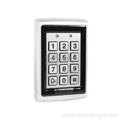 Rugged metal waterproof backlit numeric access control outd